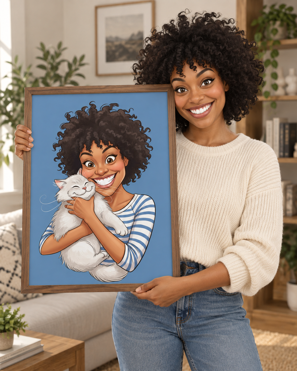 Caricatura Divertida - Quadro