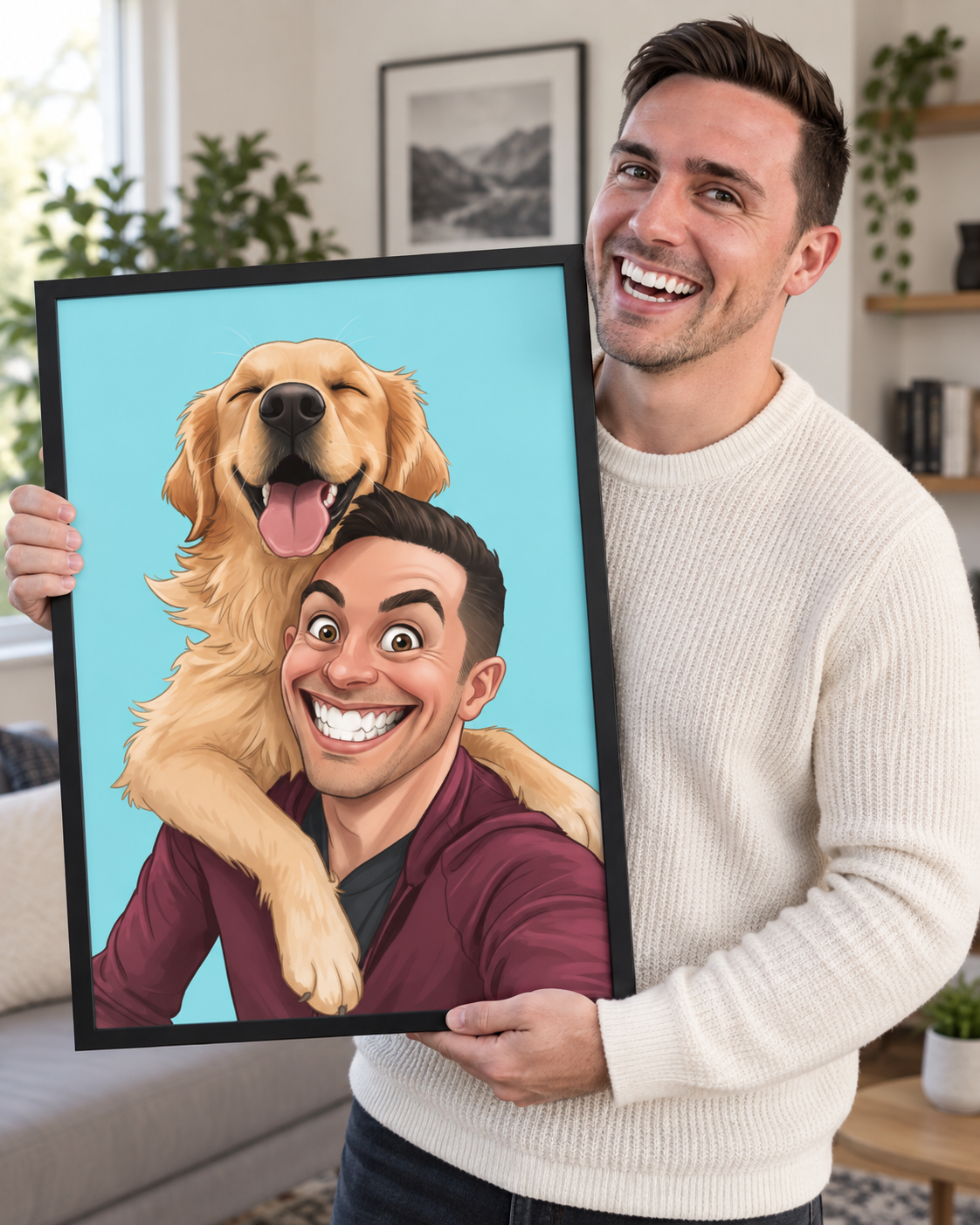 Caricatura Divertida - Quadro