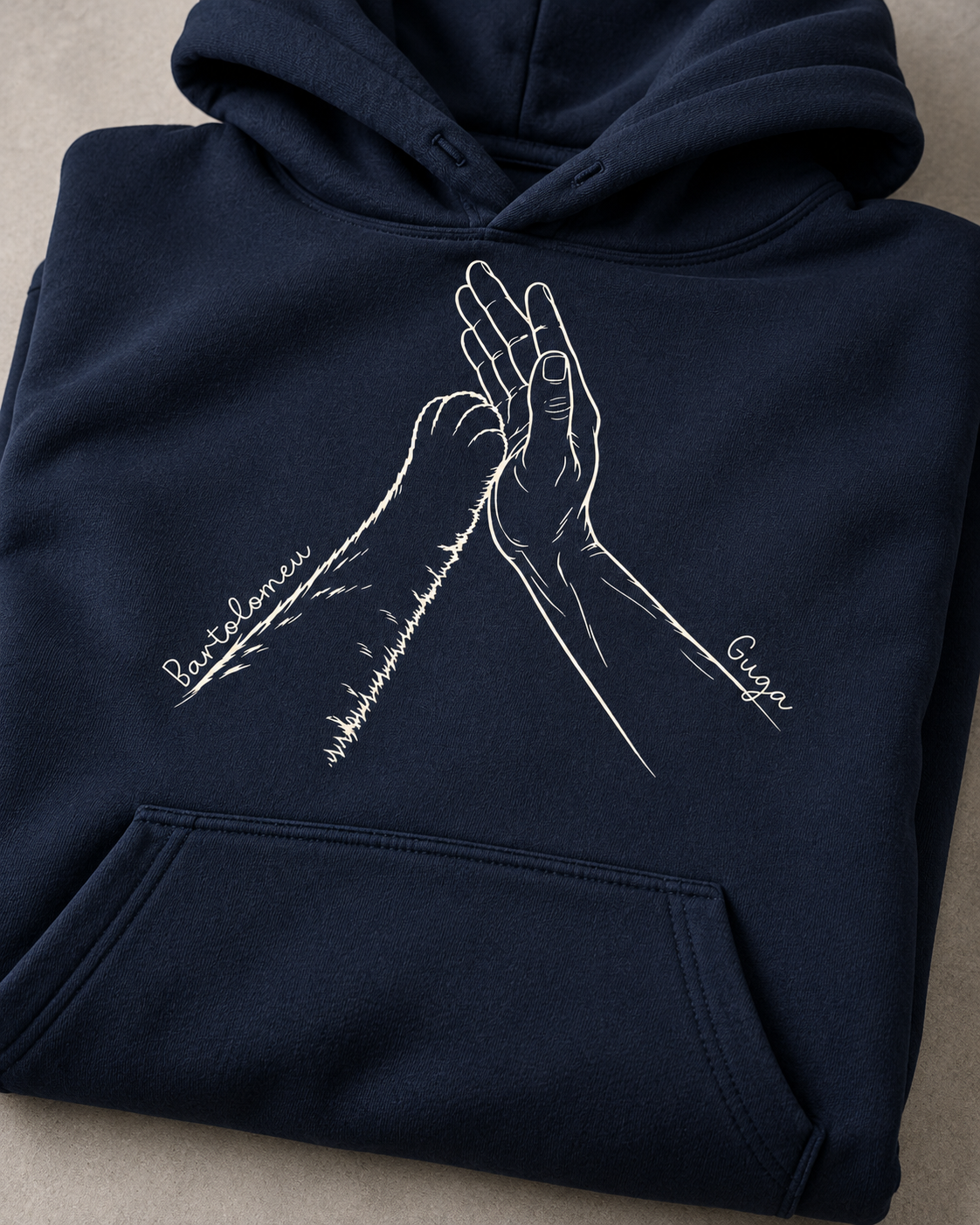 Nossa conexão - Mão e Pata - Hoodie