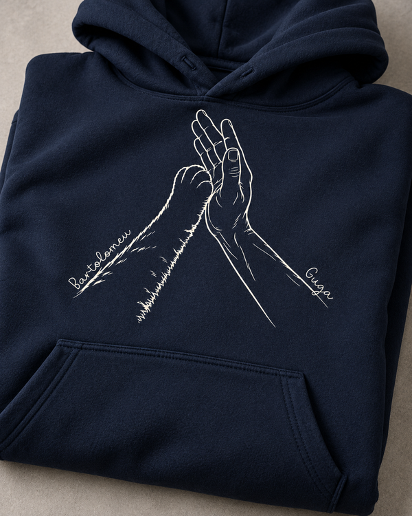 Nossa conexão - Mão e Pata - Hoodie
