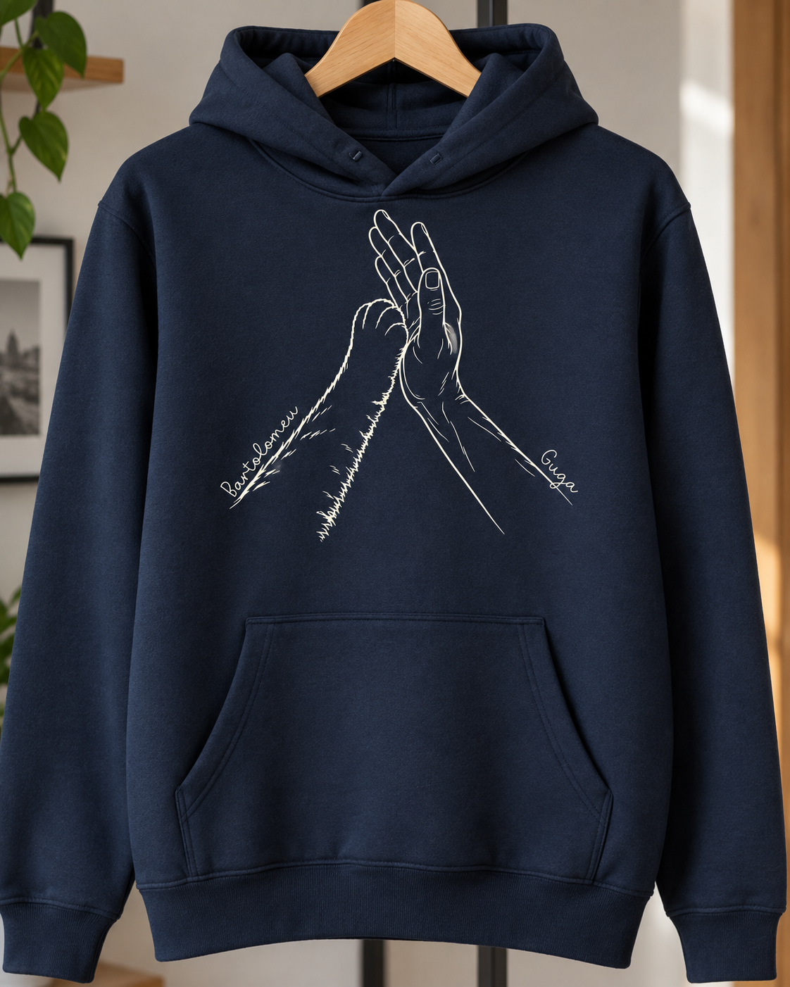 Nossa conexão - Mão e Pata - Hoodie