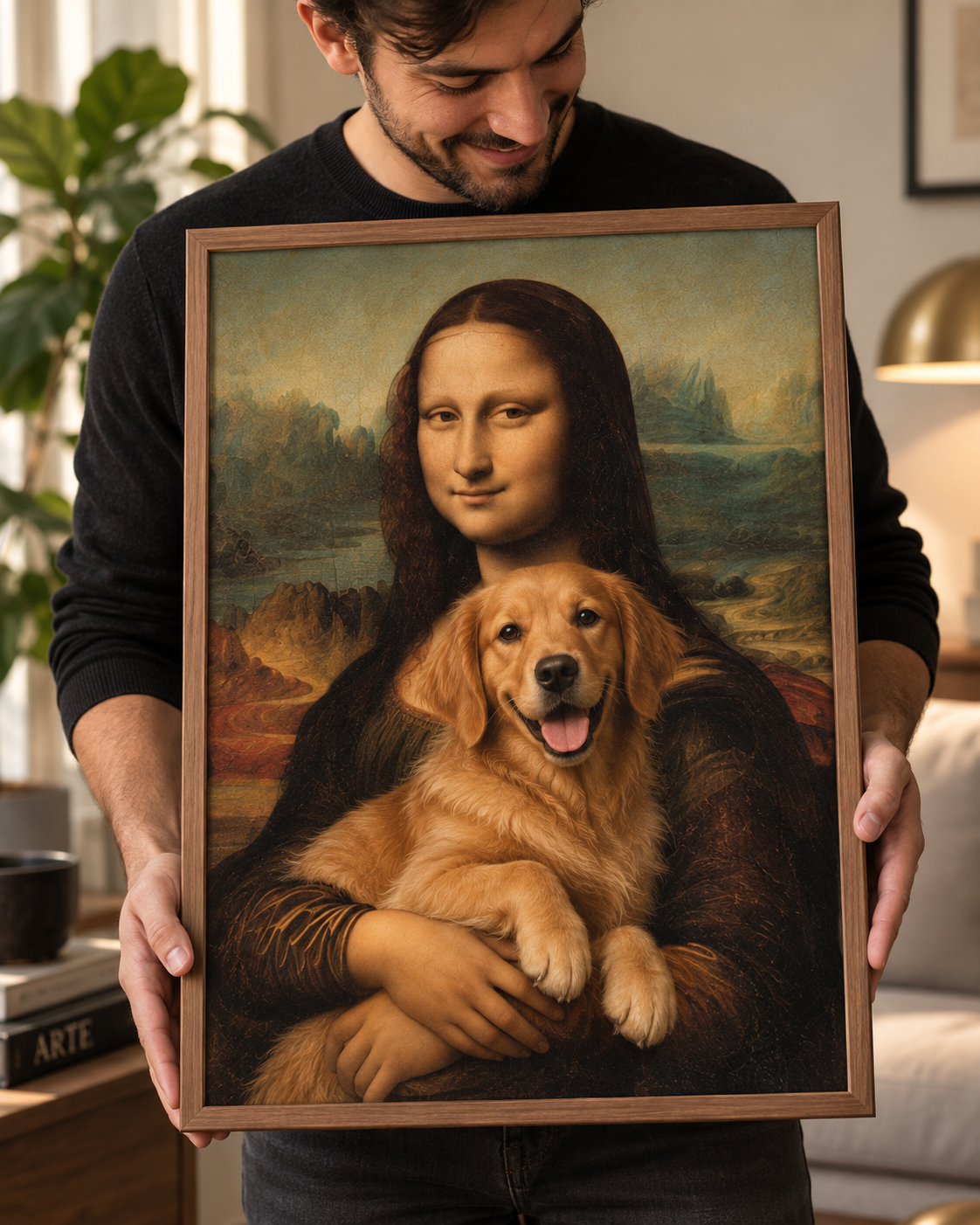 A Musa e o Pet - Quadro