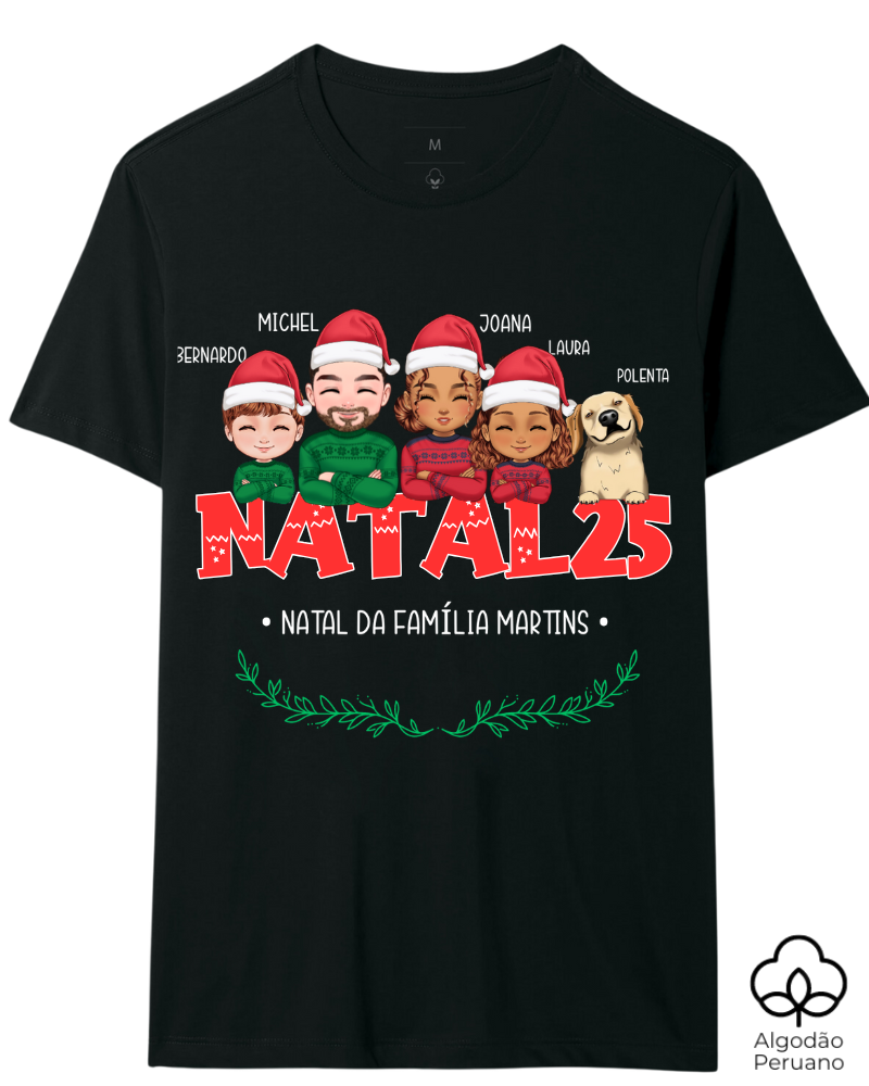 Família Natalina - Algodão Peruano