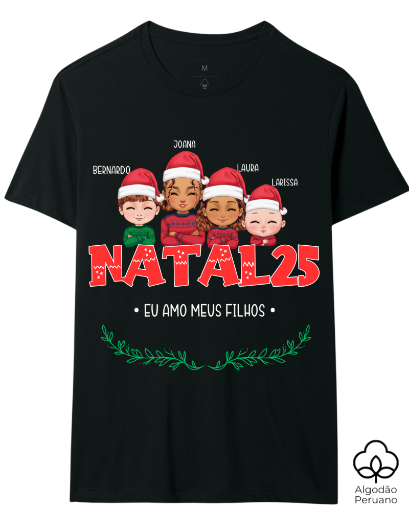 Família Natalina (Só Mamãe) - Algodão Peruano