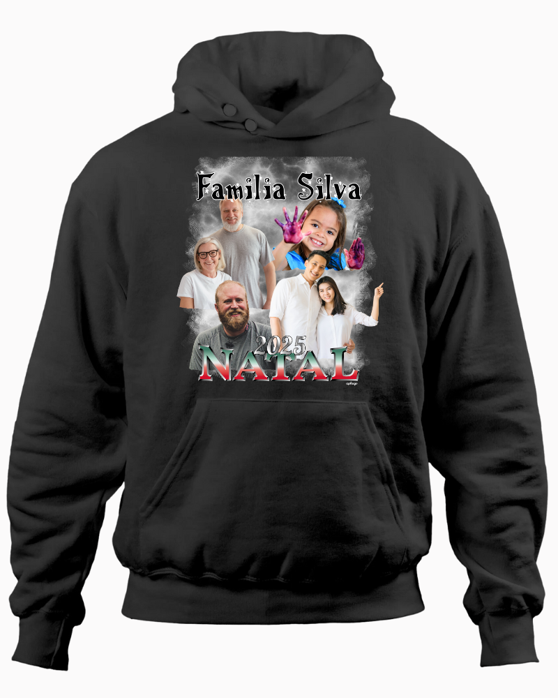 Minha Família Natalina Bootleg - Moletom