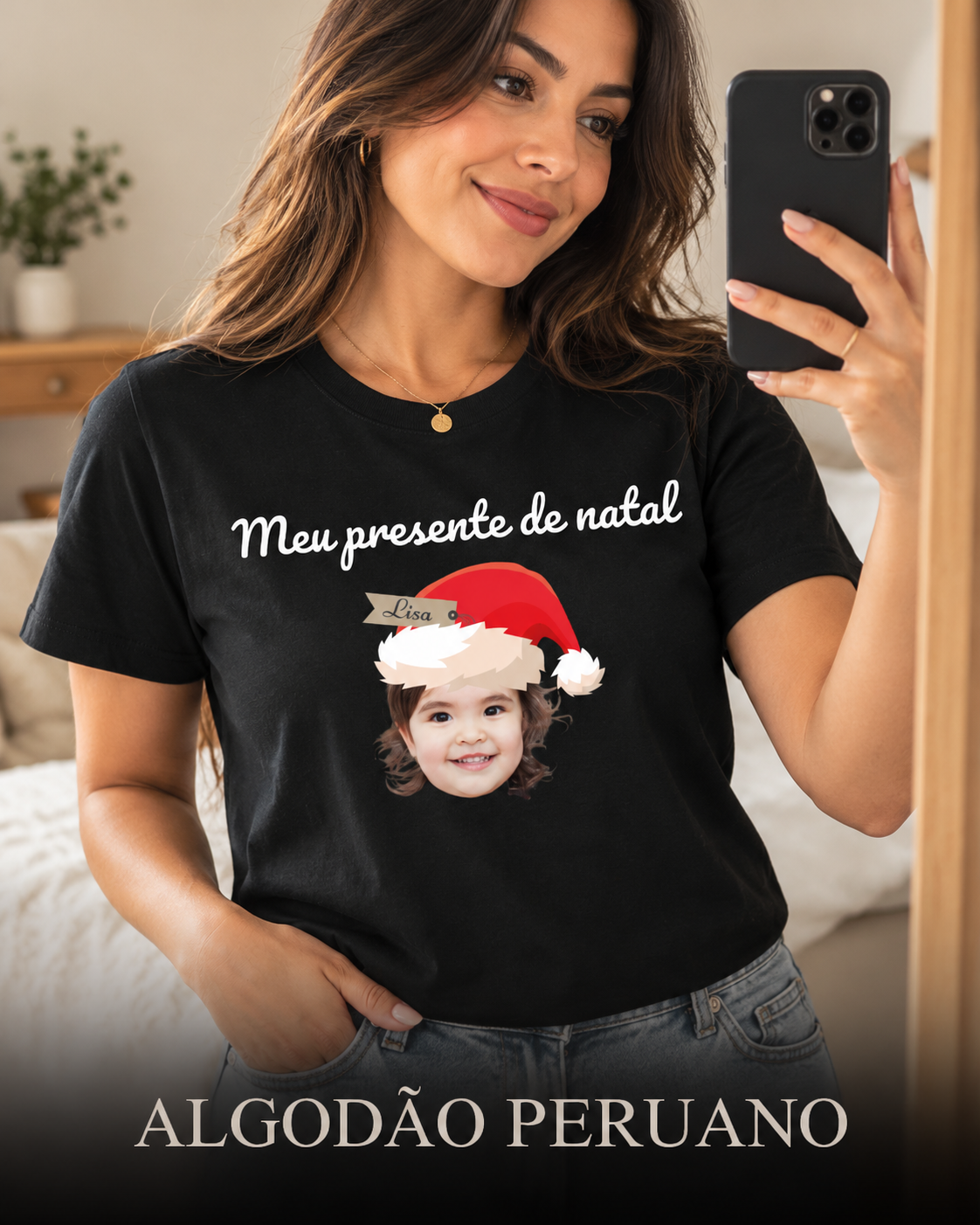O Melhor Natal é Com Eles - Algodão Peruano