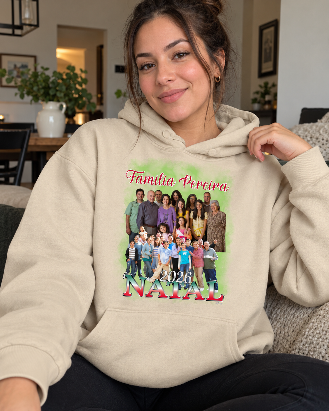 Minha Família Natalina Bootleg - Moletom