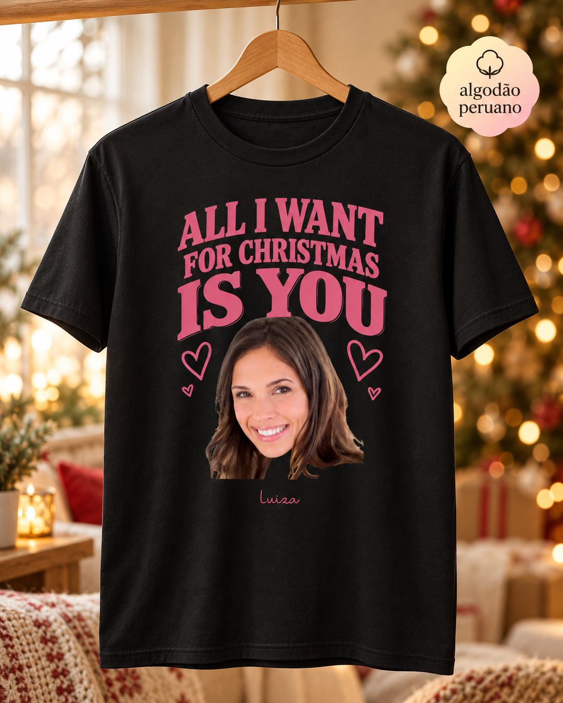 All i want for christmas - Algodão Peruano