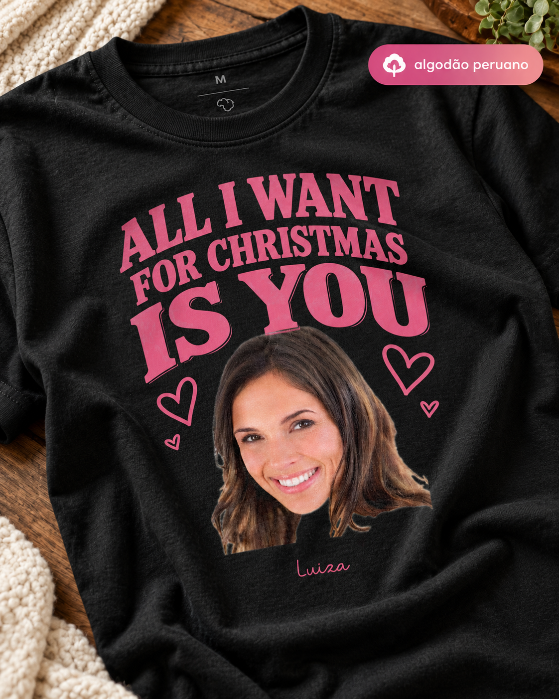 All i want for christmas - Algodão Peruano