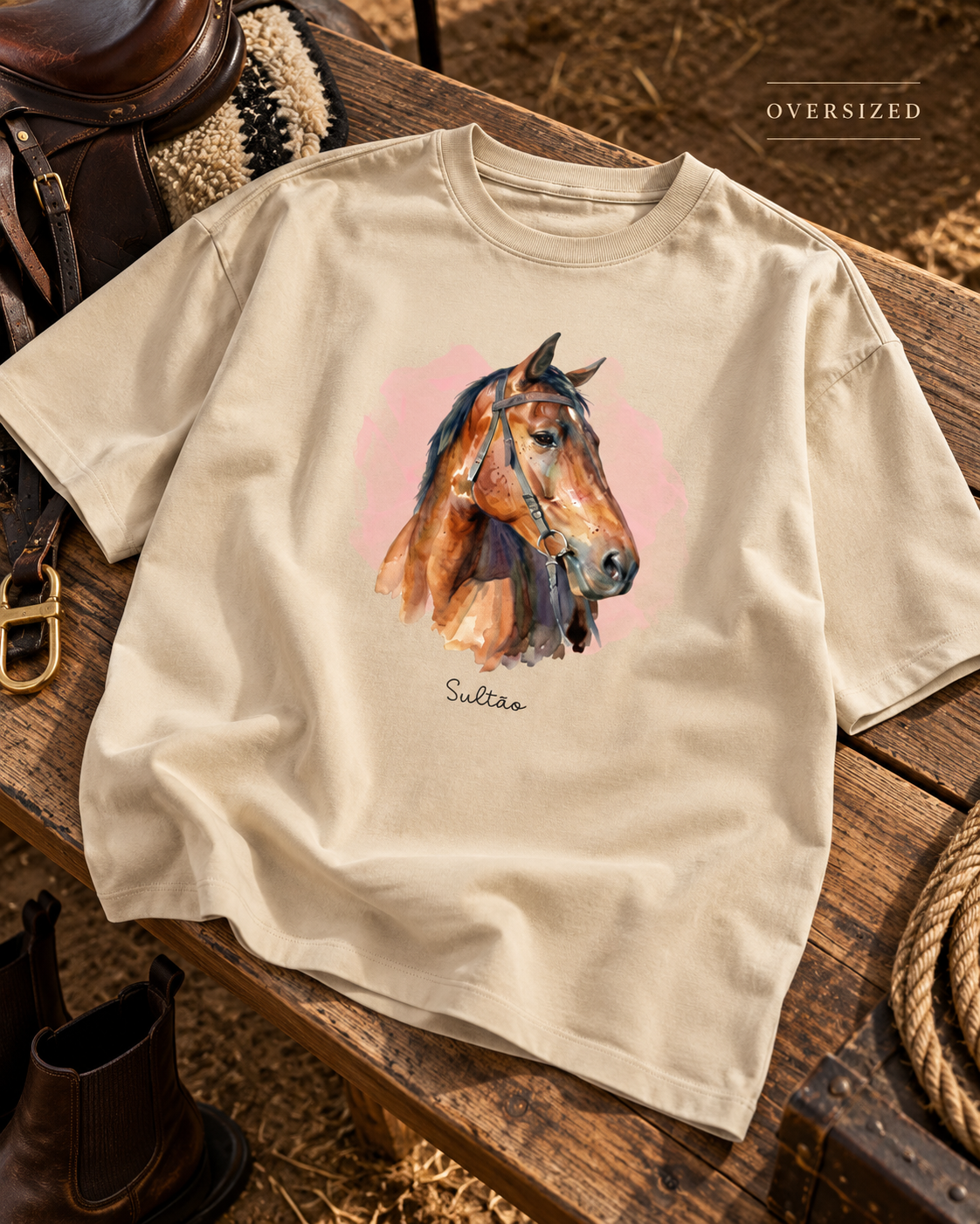 Horse Aquarela - Behorse - Oversized