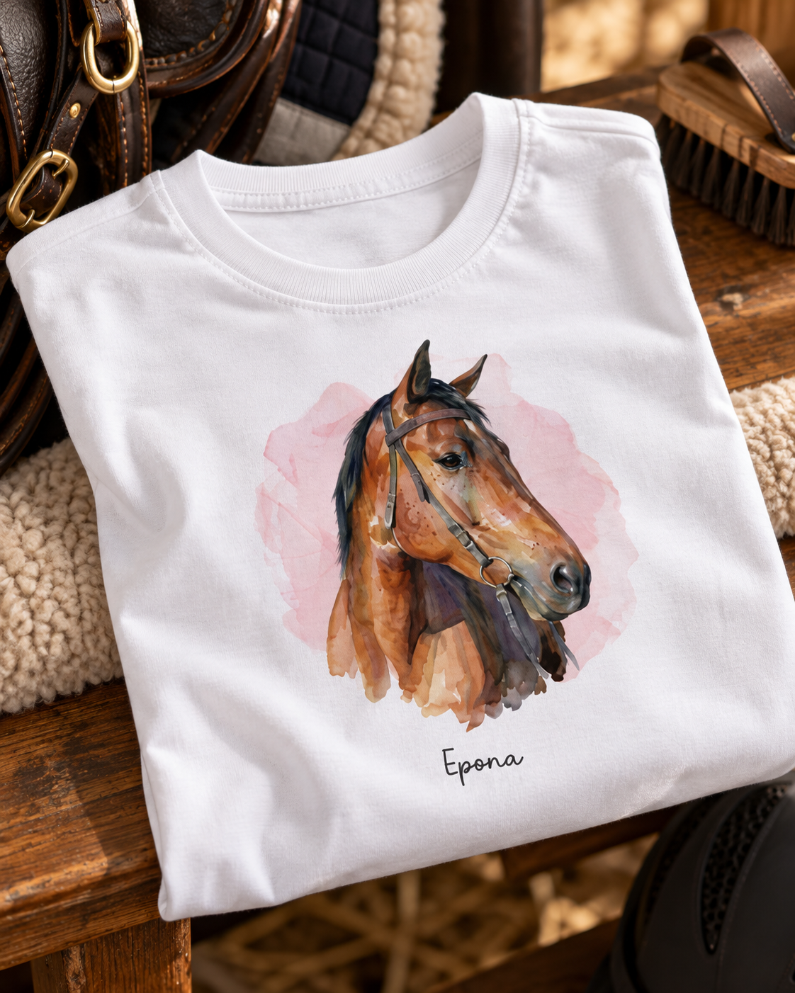 Horse Aquarela - Behorse - Camiseta infantil
