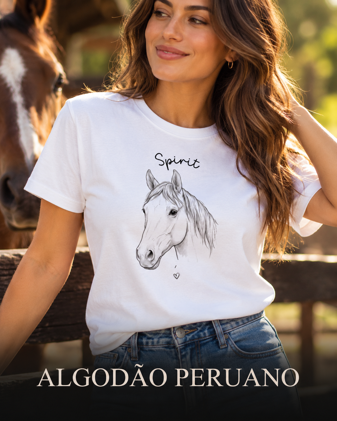 Cavalo, Amor e Arte — Be Horse 01 - Algodão Peruano