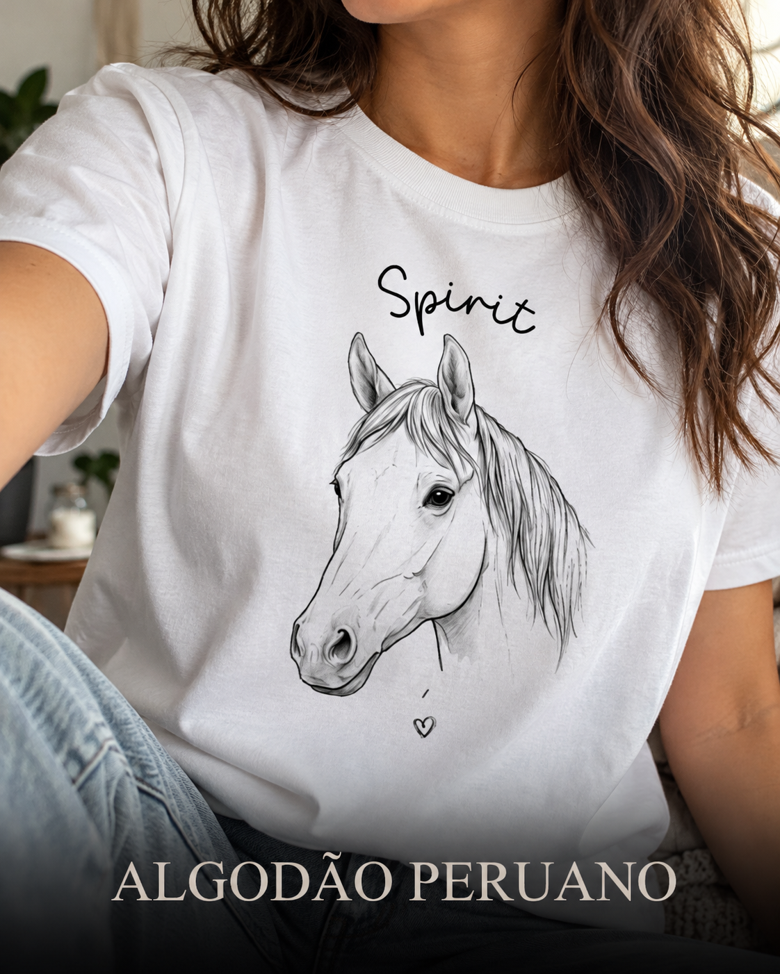 Cavalo, Amor e Arte — Be Horse 01 - Algodão Peruano