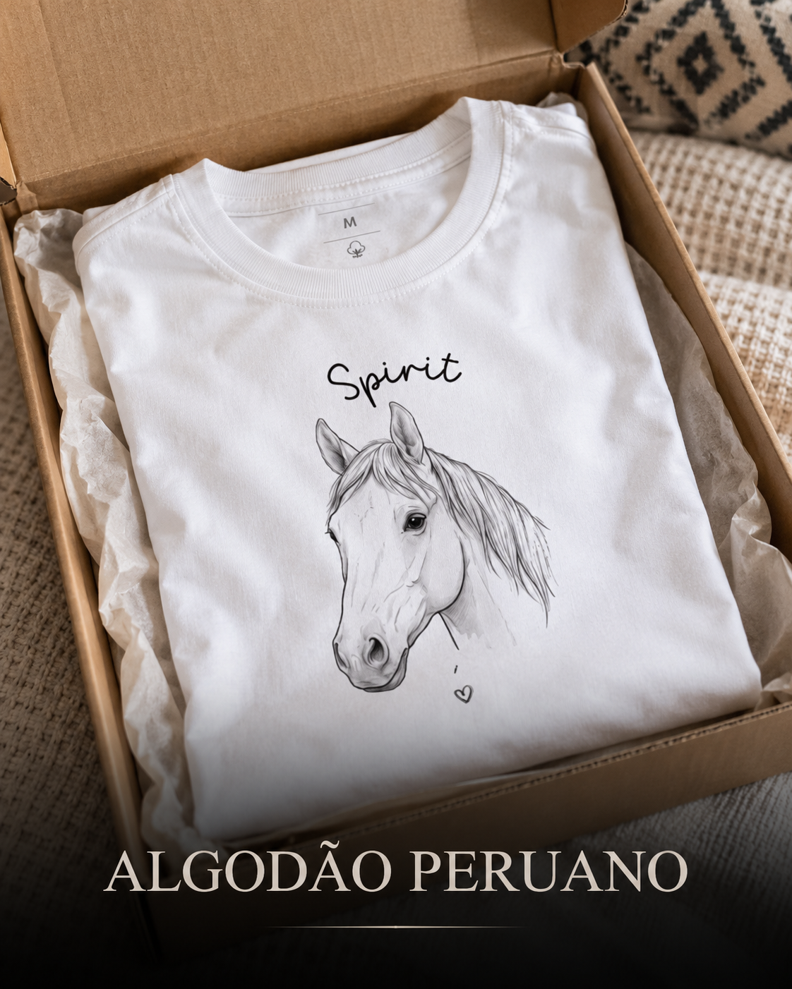 Cavalo, Amor e Arte — Be Horse 01 - Algodão Peruano