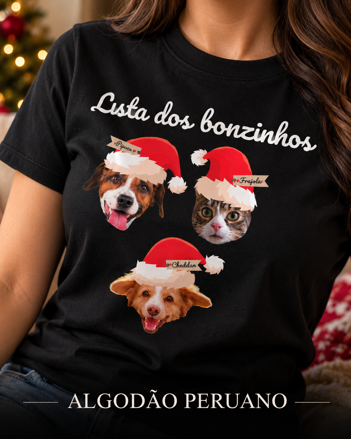 Meu Pet de Natal - Algodão Peruano