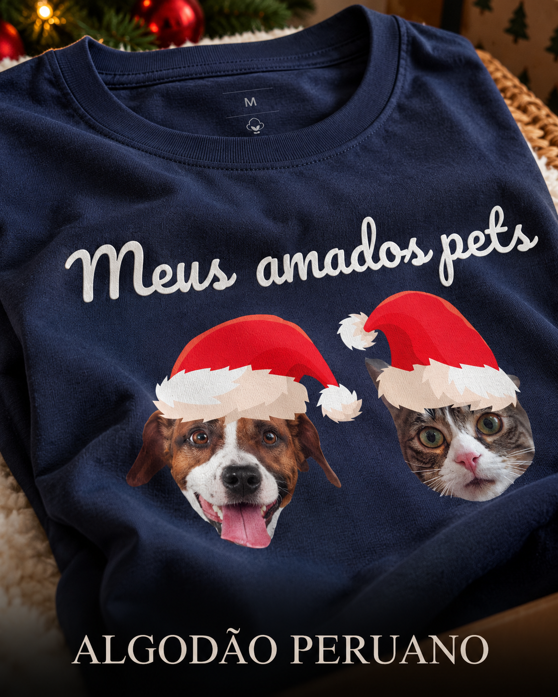 Meu Pet de Natal - Algodão Peruano