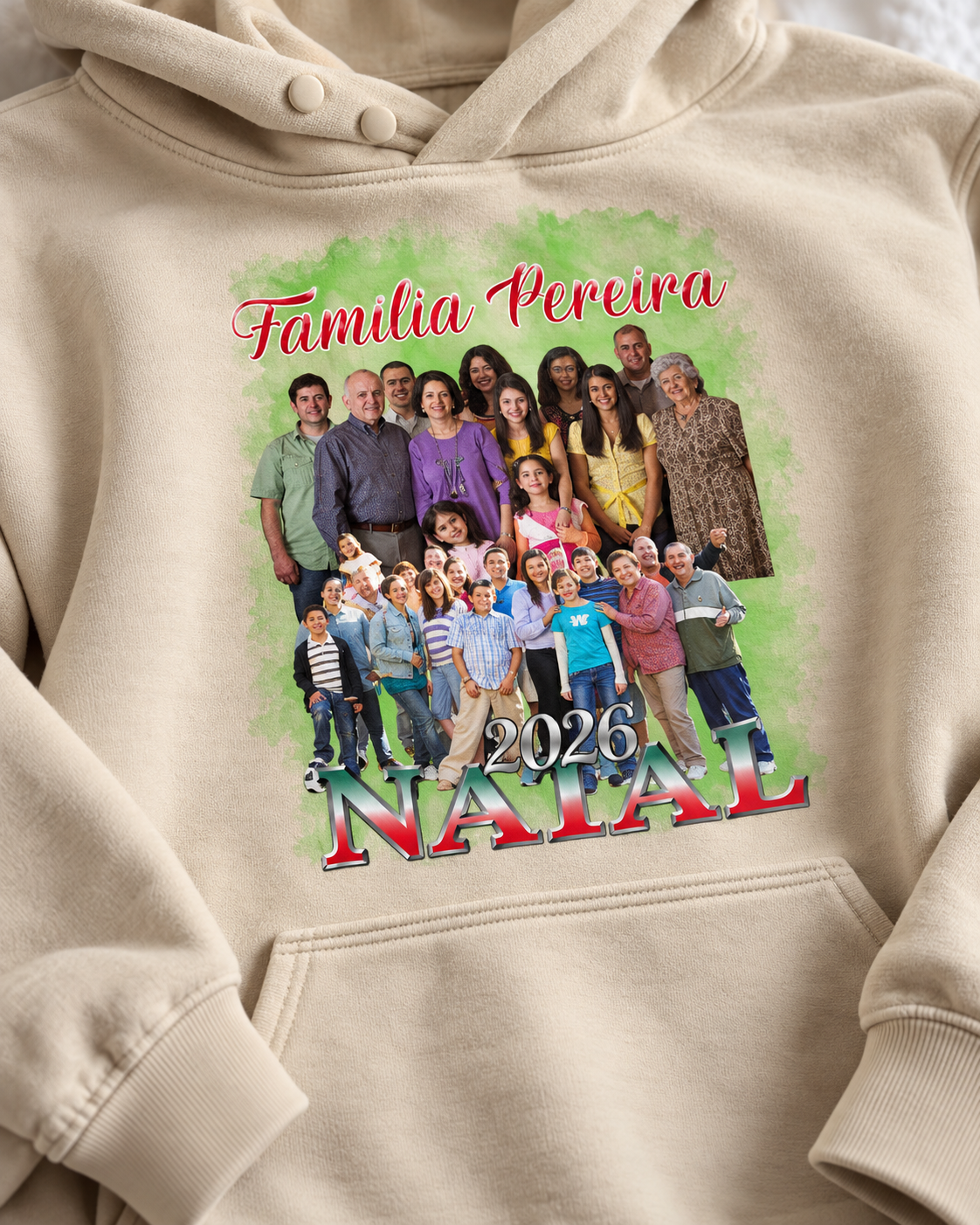 Minha Família Natalina Bootleg - Moletom