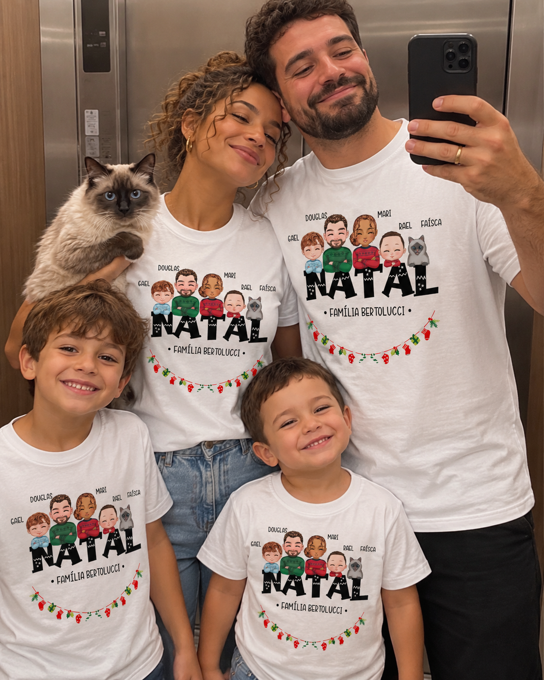 Família Natalina (Branco)