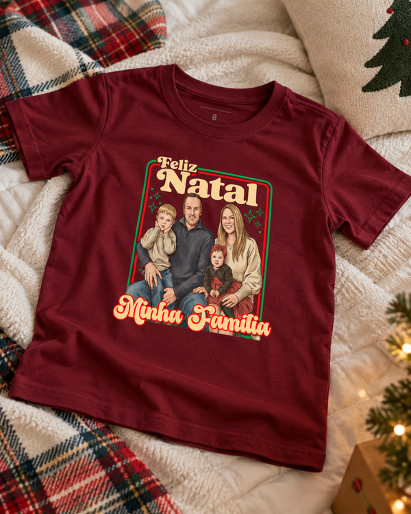 Natal Retro em Família - Camiseta infantil