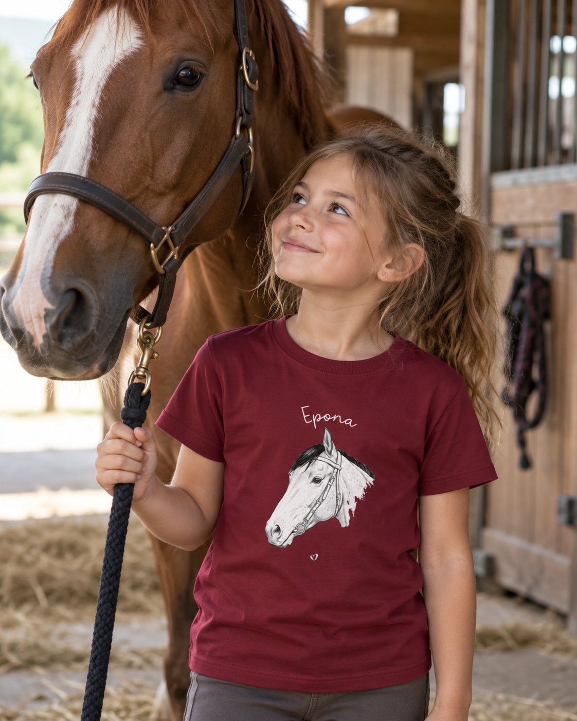 Cavalo, Amor e Arte — Be Horse 01 - Camiseta Infantil
