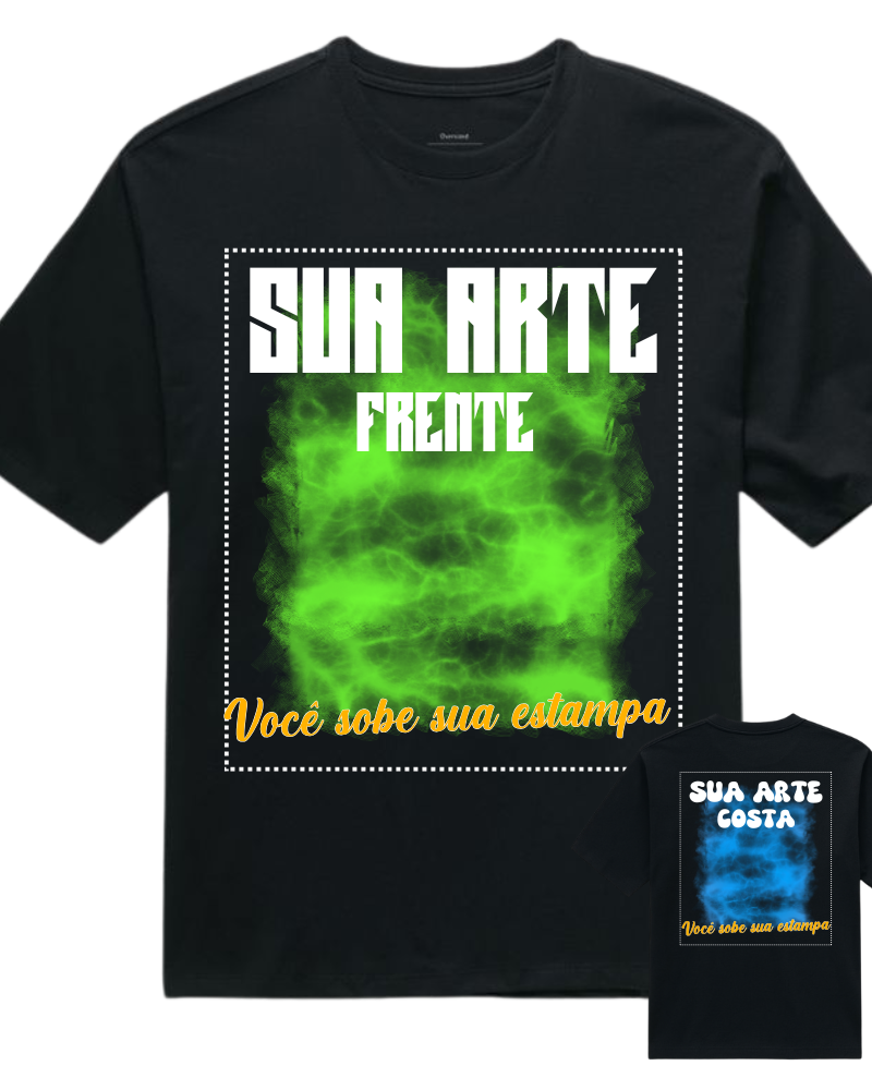 Sua arte - Frente e verso - Oversized