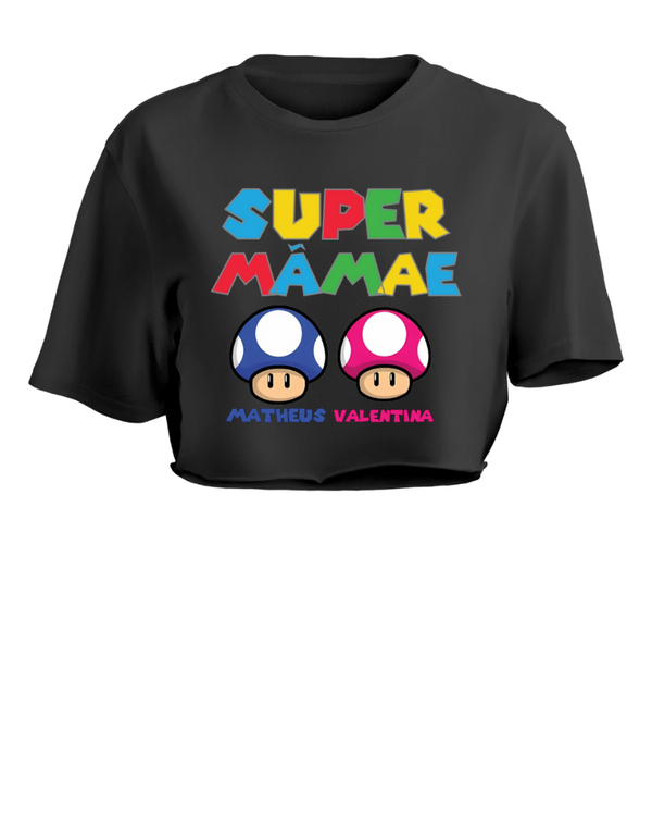 Super Mãe - Cropped e Regata