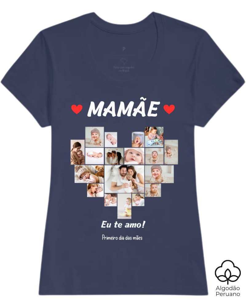 Coração de mãe - Algodão Peruano