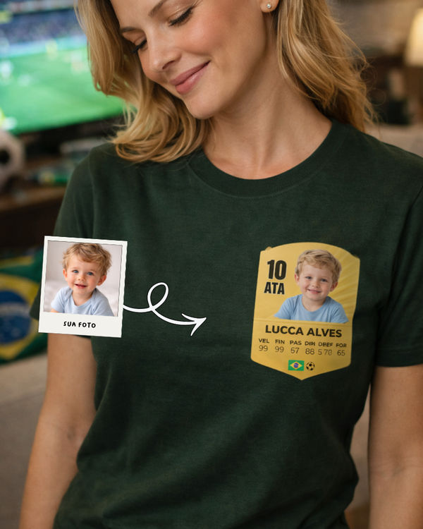 Camiseta Gold Rare Card - Copa do Mundo 2026