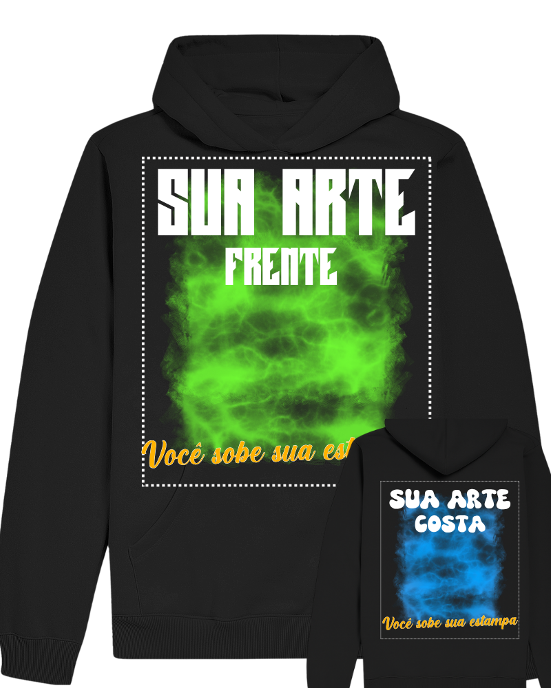 Sua arte frente e costas - Moletom