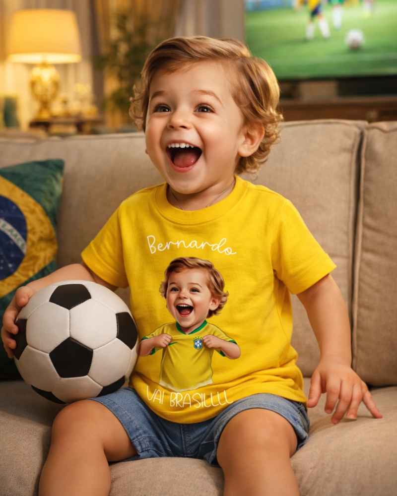 Torcendo juntos - Camiseta mini