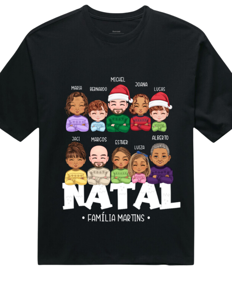 Família Natalina (7-10 Pessoas) - Oversized