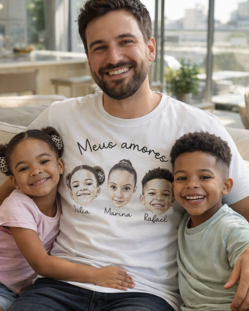 Camiseta Minhas Obras de Arte - Até 4 Pessoas