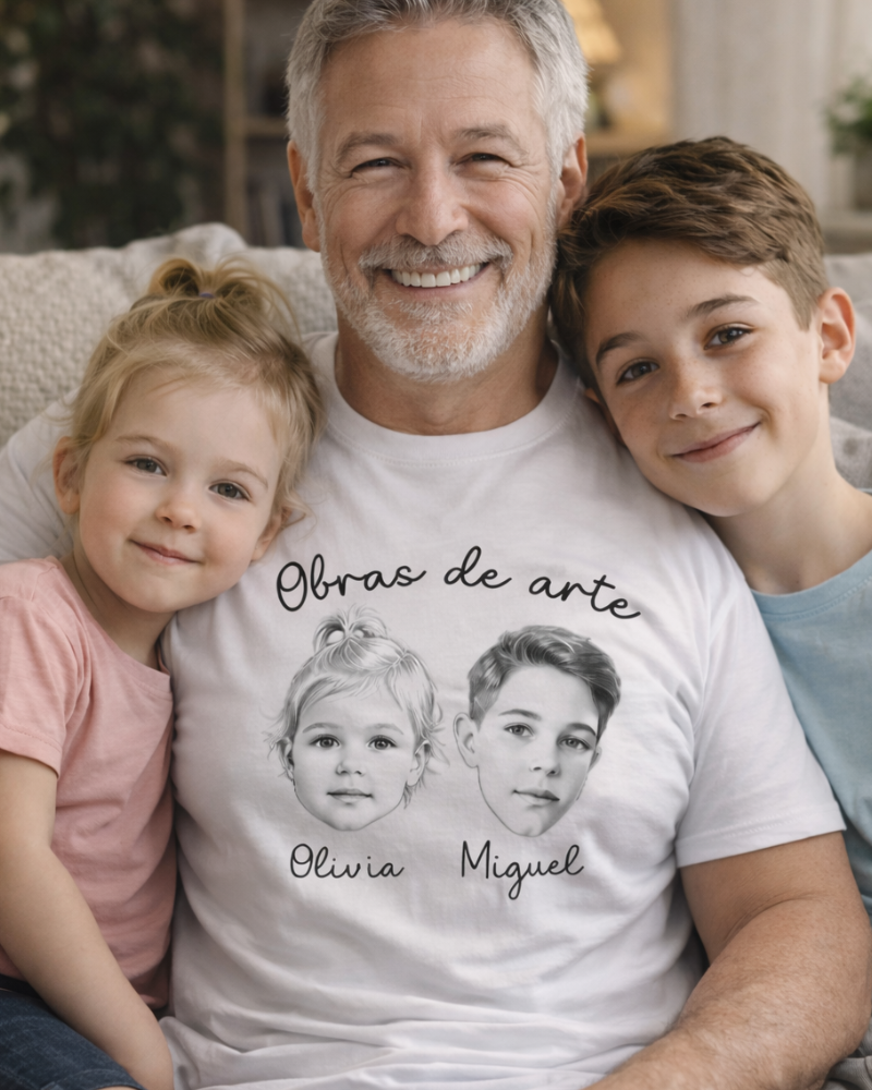 Camiseta Minhas Obras de Arte - Até 4 Pessoas