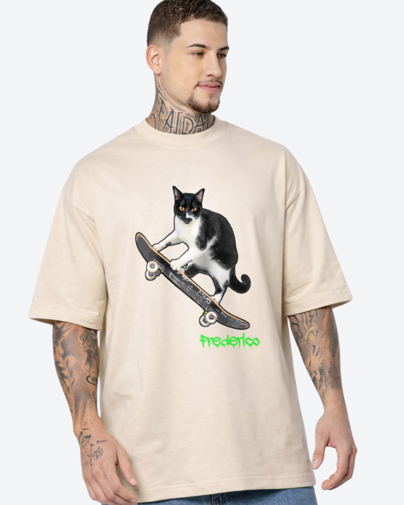Meu gato de Skate - Oversized