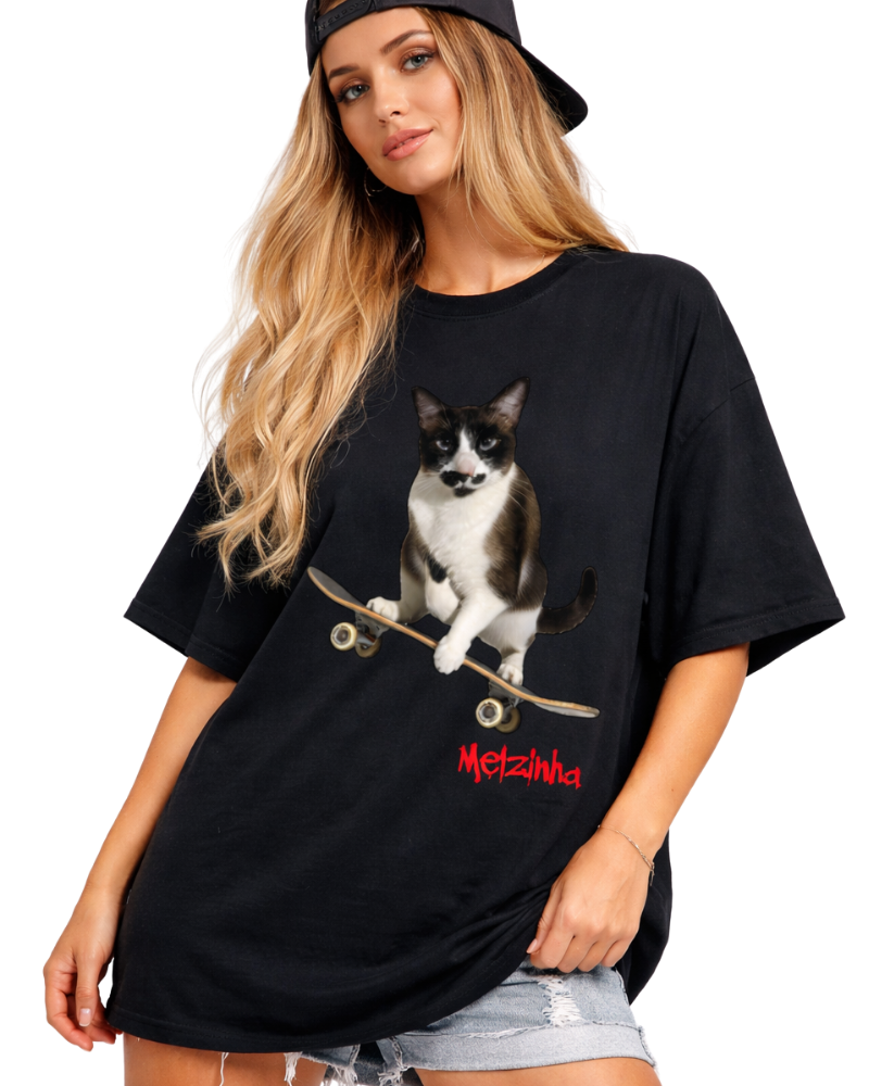 Meu gato de Skate - Oversized