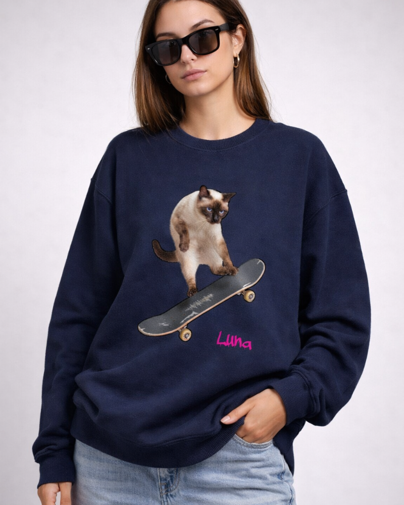 Gato de Skate - Suéter