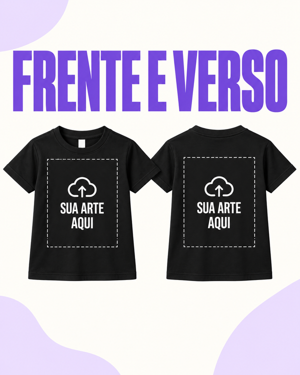 Sua arte - Frente e costas - Infantil