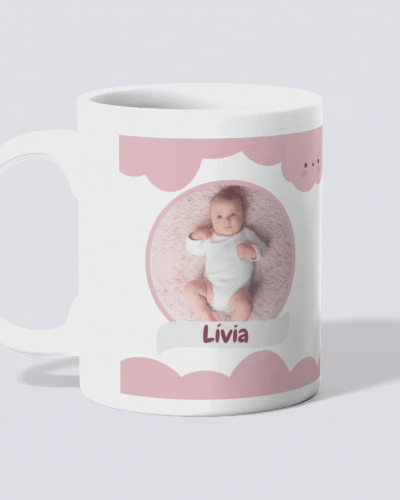 Caneca Cheguei ao Mundo!