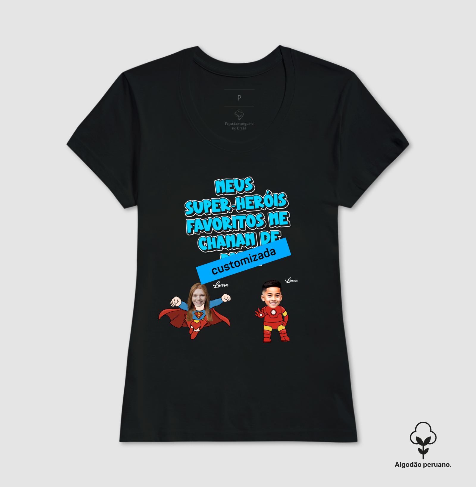 meus heróis favoritos - Algodão Peruano