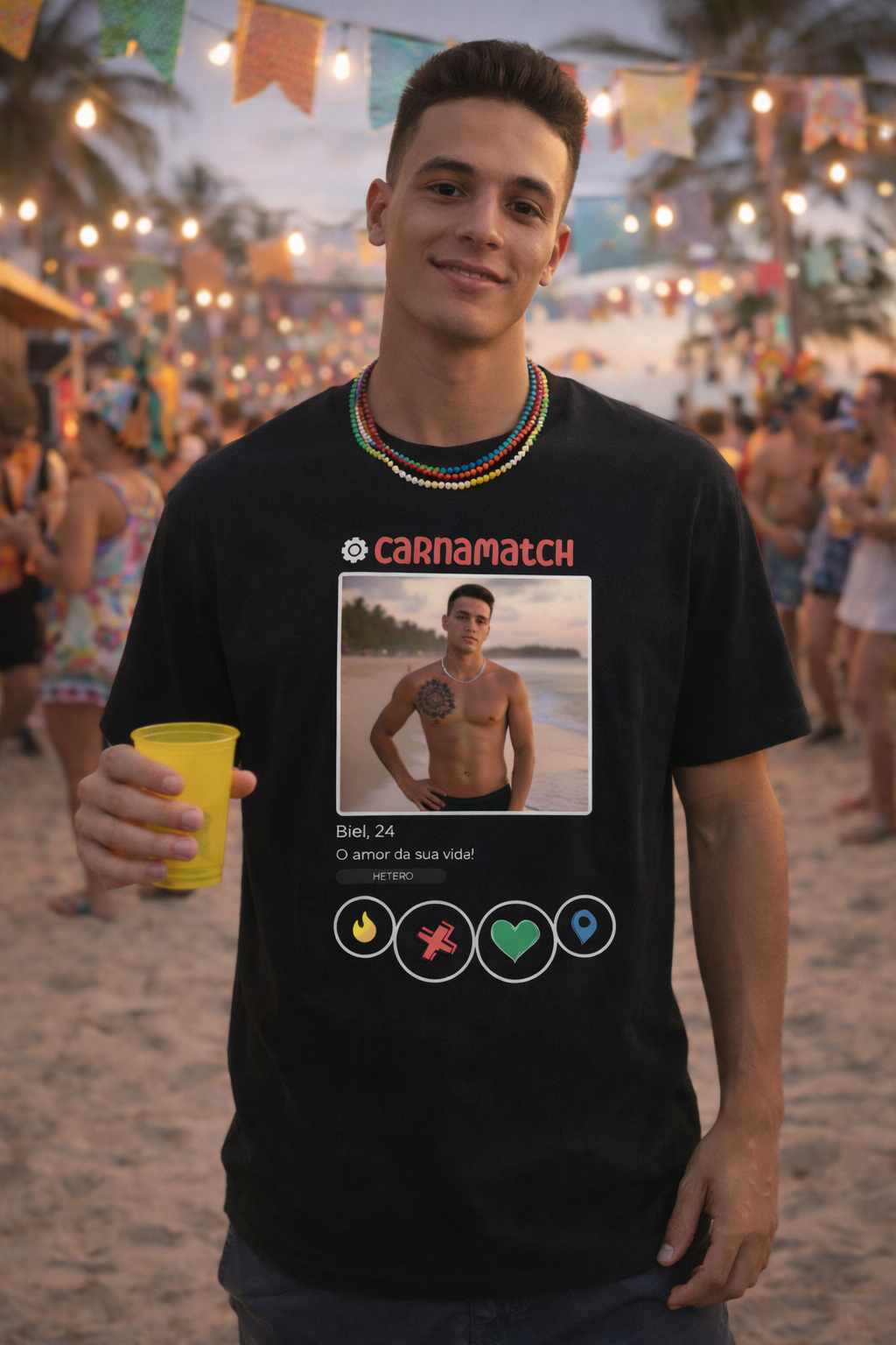 Tinder Carnaval 2026 - Camiseta