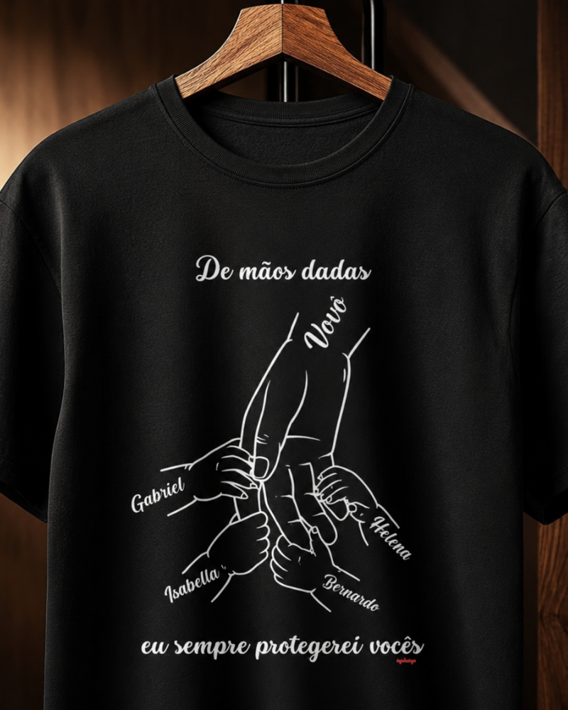 De mãos dadas eu sempre protegerei você (vovô)