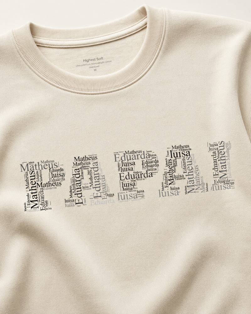 Wordcloud Papai - Oversized