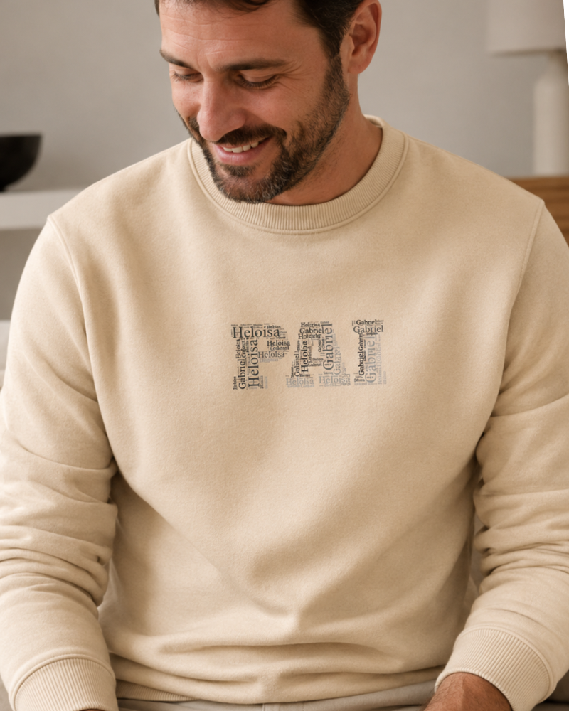 Wordcloud Papai - Suéter