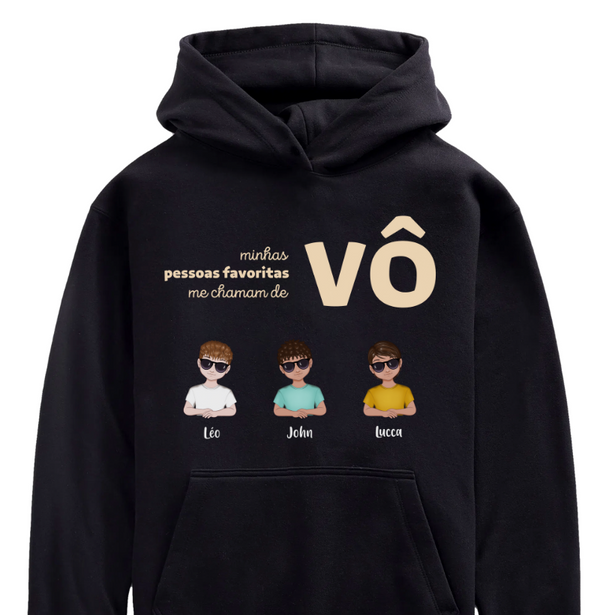 Minhas pessoas favoritas me chamam de Vô - Moletom